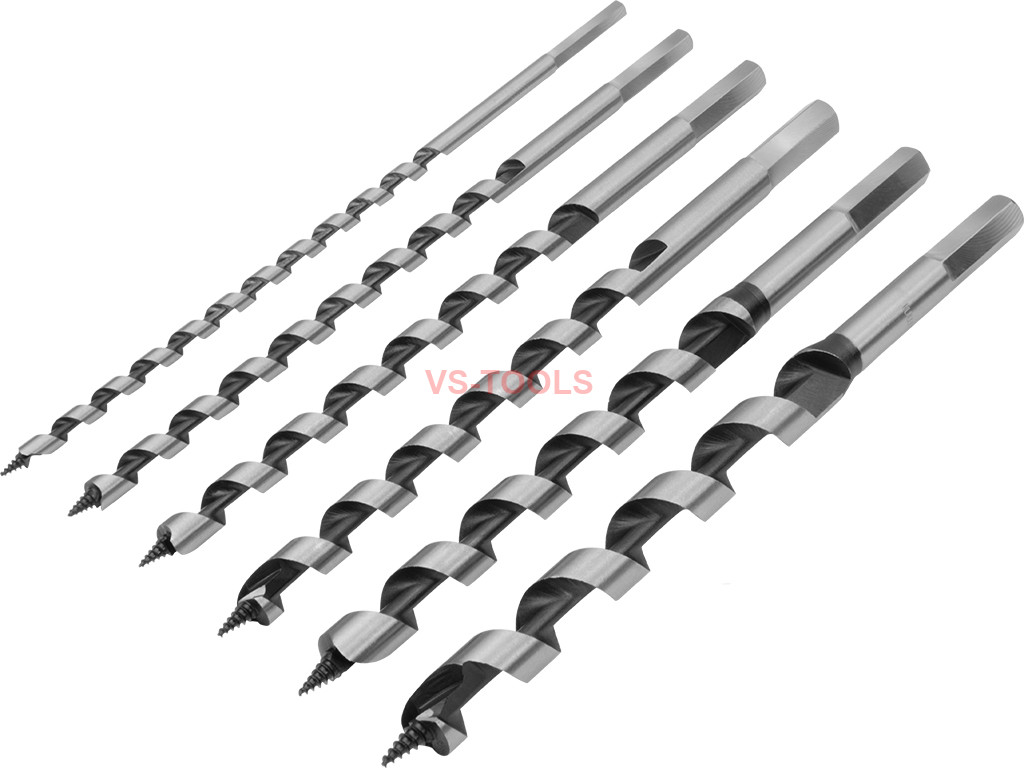 6pcs Extra Long 9inch Auger Wood Studs Joists Drill Bits